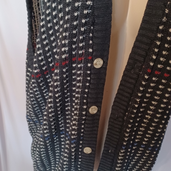 Vintage 1980s Kenny Rodgers Sweater Cardigan Large - Picture 2 of 3